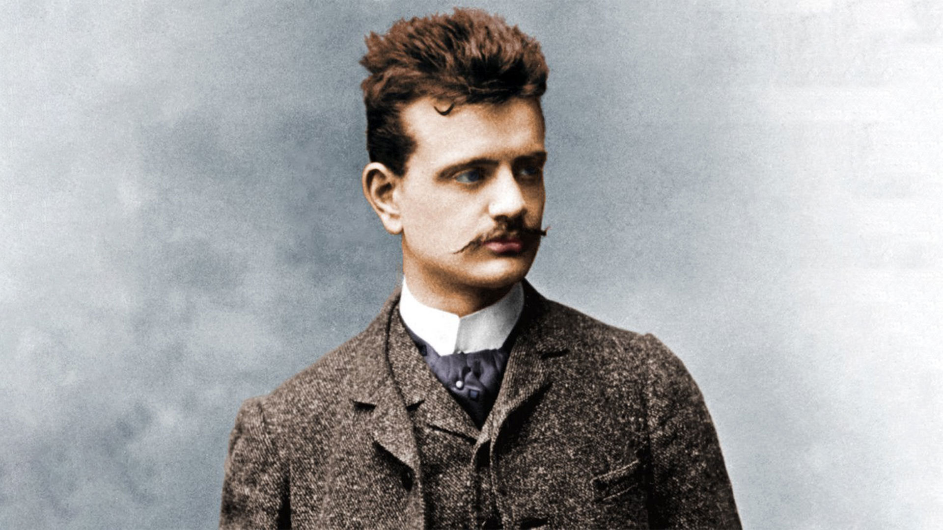 Der junge Jean Sibelius (koloriert)